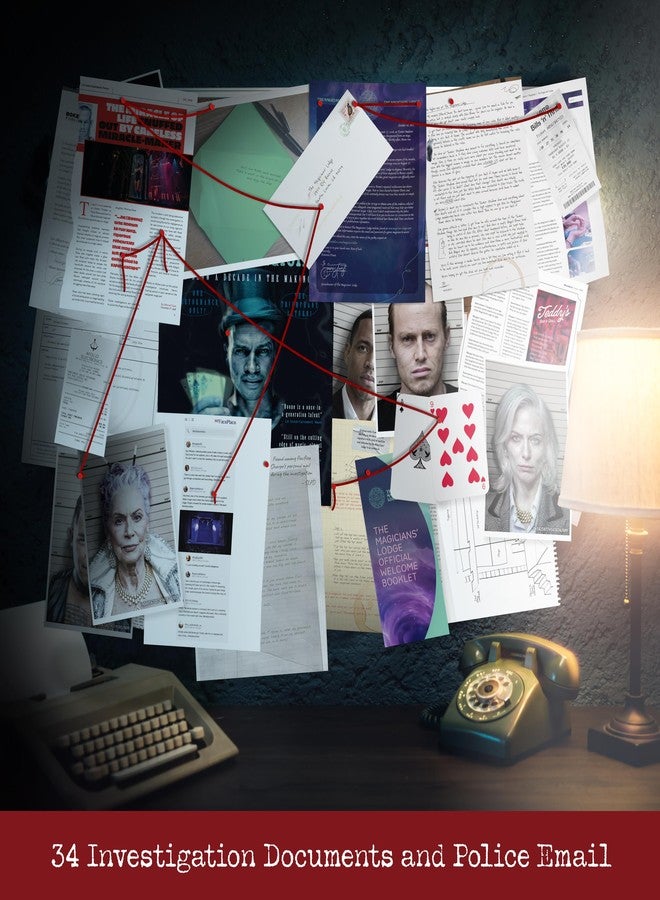 Cryptic Killers Unsolved murder mystery game - Cold Case Files Investigation Detective clues/evidence - Solve the crime - For individuals, date nights & party groups - Murder of a Magician - Image 3